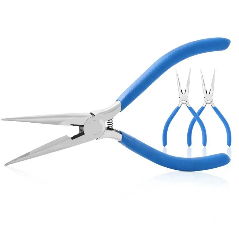 

AF89-6 Inch Needle Nose Pliers - Serrated Jaw For Wire Bending,Jewelry Making & Electronics Repair, Perfect For Craft & DIY