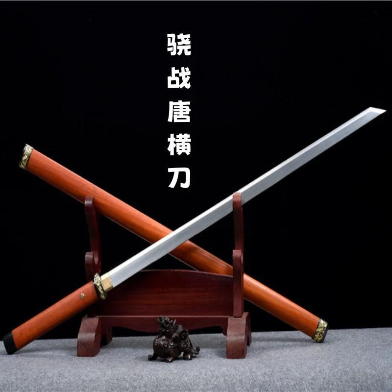 Xiaozhan Tang horizontal sword, forged with spring steel, is a gift for collecting self-defense cold weapons