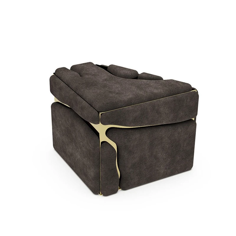

Stainless steel bedside table designer luxury villa home creative