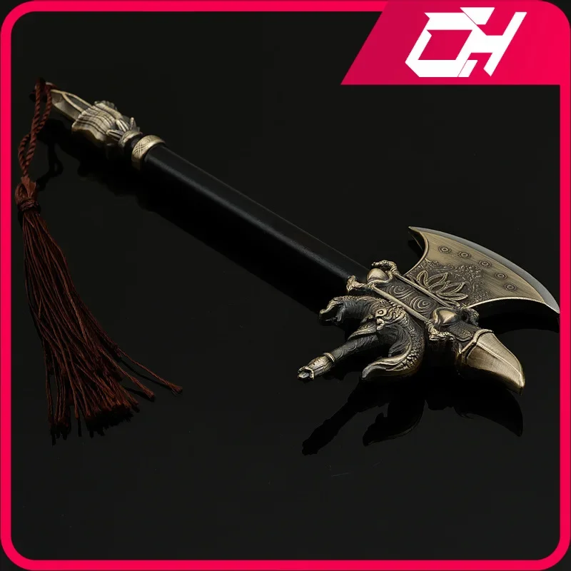 

18cm Kaishan Ax Black Myth: WuKong Erlang God Yang Jian Weapon Game Peripheral Metal Weapon Model Ornament Craft Toy Collection