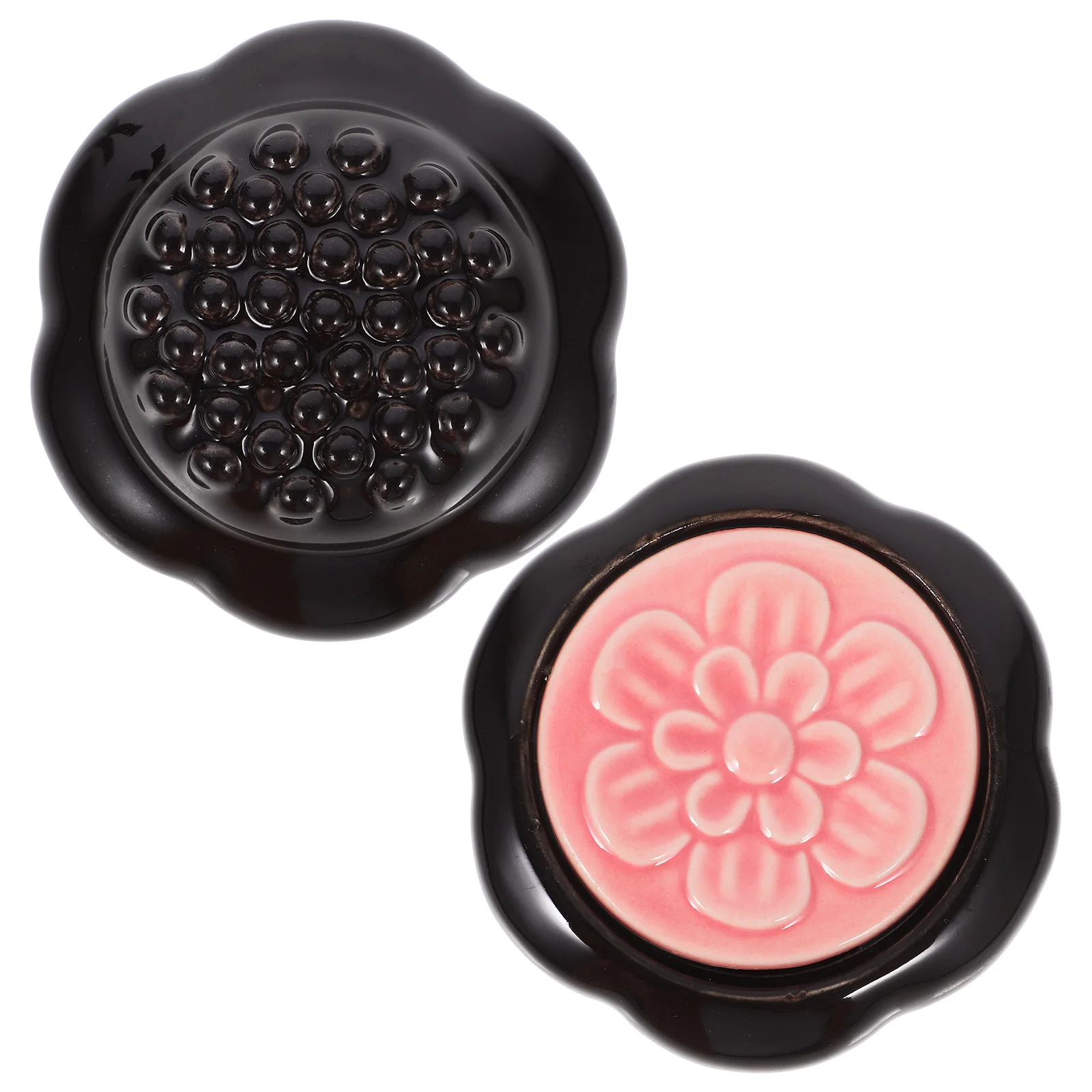 2 szt. Czarna płytka Gua Sha do gładkiego skrobania, narzędzie do pielęgnacji twarzy, masaż pleców, relaksacja ciała, pielęgnacja spa, płytka do masażu