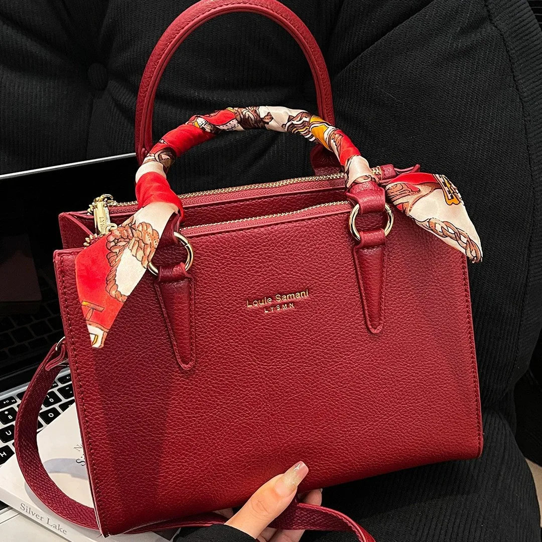 

2025 New Large Capacity Wedding Bag for Women Elegant Shoulder Bag with Top Handle, Minimalist Crossbody Purse for Formal Events