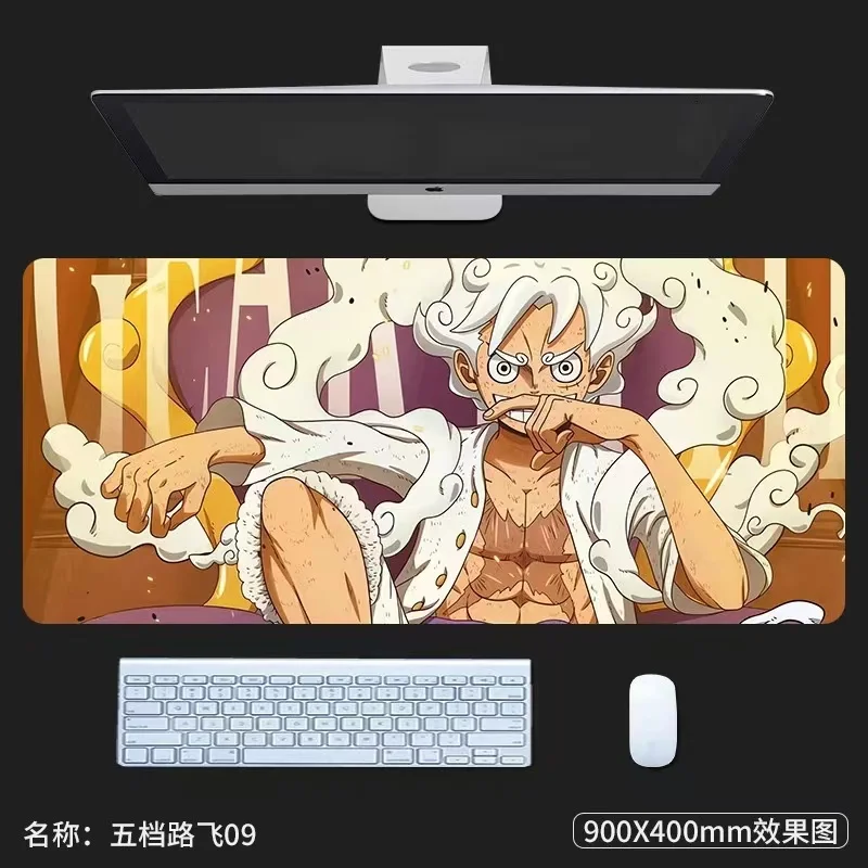 Neues einteiliges Piratenkönig-Mauspad großes Anime fünfstufiges Ruffy Four Kings Ace Long Computer Desktop Pad