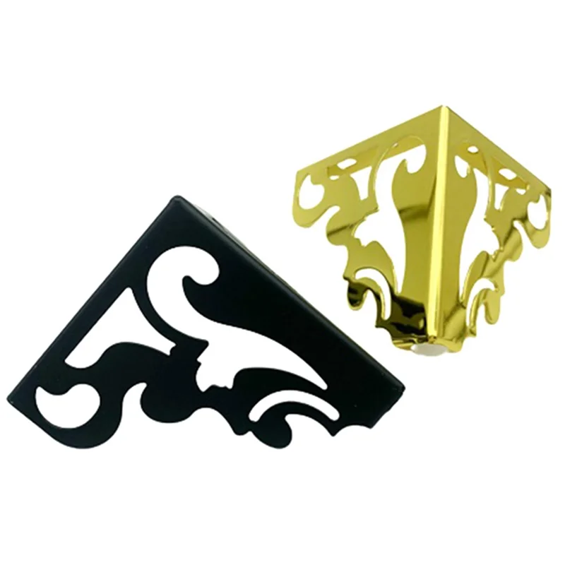 AF95-4개/세트 금속 가구 다리 속이 빈 발 소파 의자 테이블 캐비닛 침대 DIY 액세서리 오픈워크 가구 다리