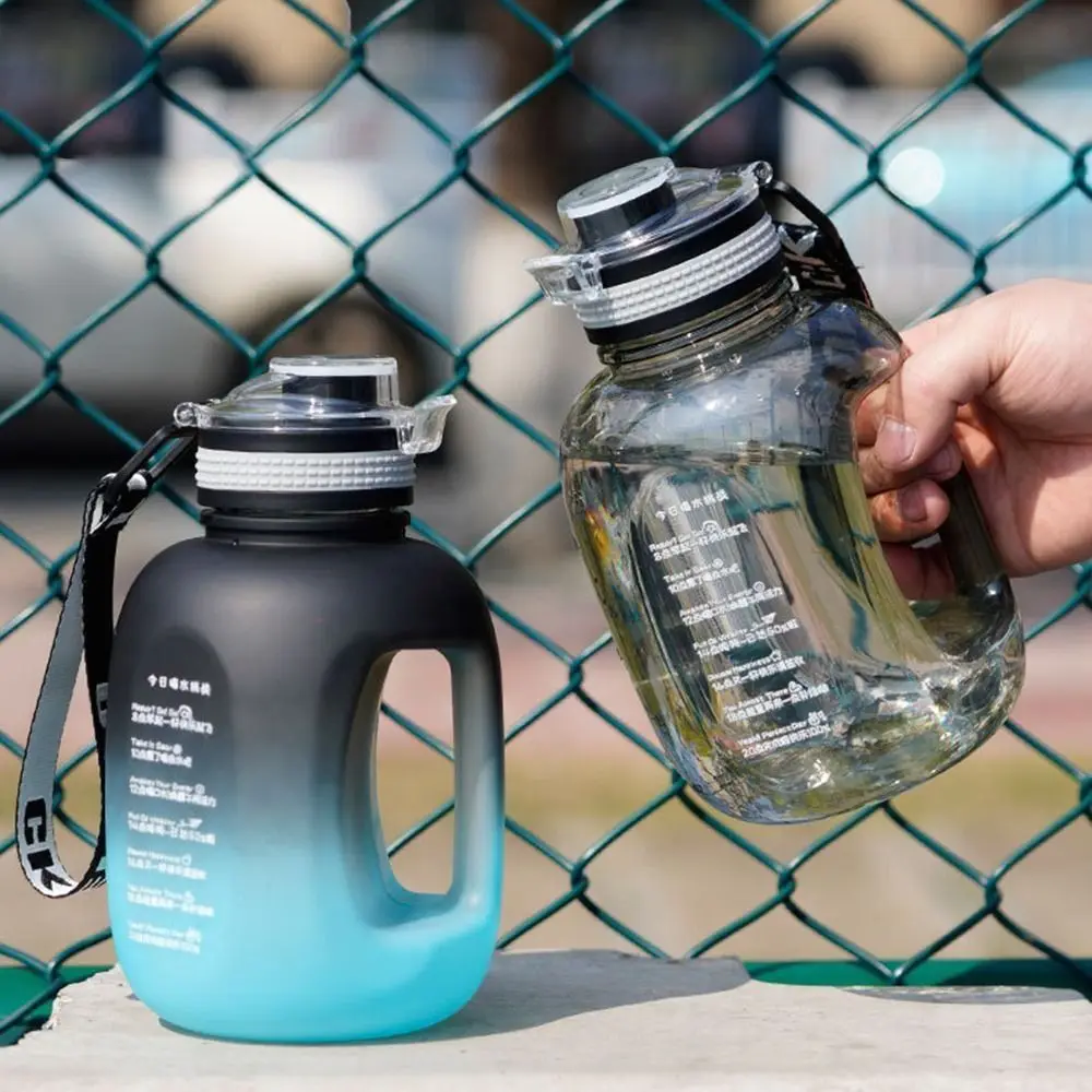 

Drinking Bottle 1.2L Sports Water Bottle Large Capacity Gradient Color Travel Kettle with Handle PC Big Ton Ton Barrel Outdoor