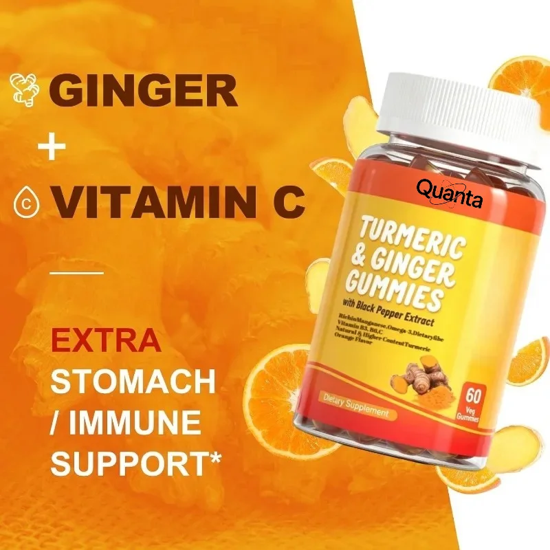 Turmeric Curcumin Gummies 500mg for Adults, Orange Flavo 60 Gummies