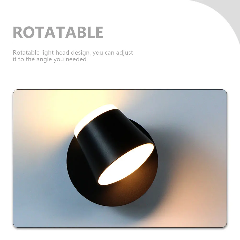 Rotatable LED Wall Lamp Modern Light Fixture Decorative Bedside Reading Lamp for Living Room Balcony Lighting Adjustable Angle