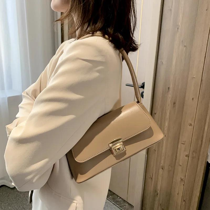 Sac sous les bras ChimFrench pour femme, petit sac cartable, fourre-tout portable, tout match, sacs à main initiés pour dames, nouvelle mode, 2023