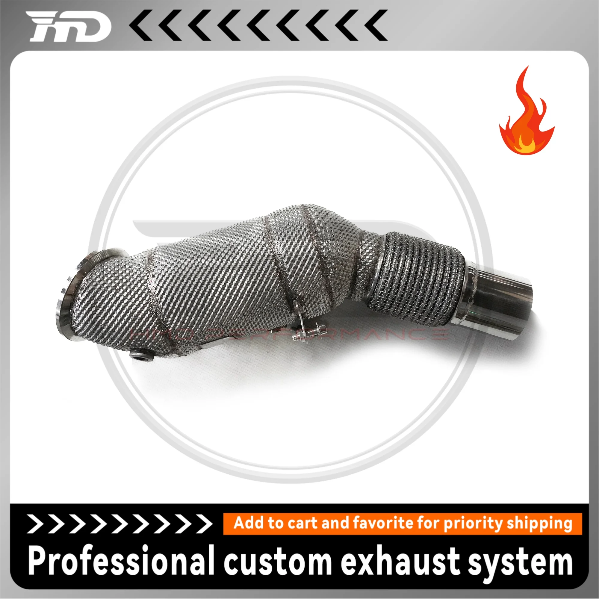 

HMD Exhaust System Downpipe for BMW GT630i 640i Car Accessories With Catalytic Converter Header Without Cat Pipe