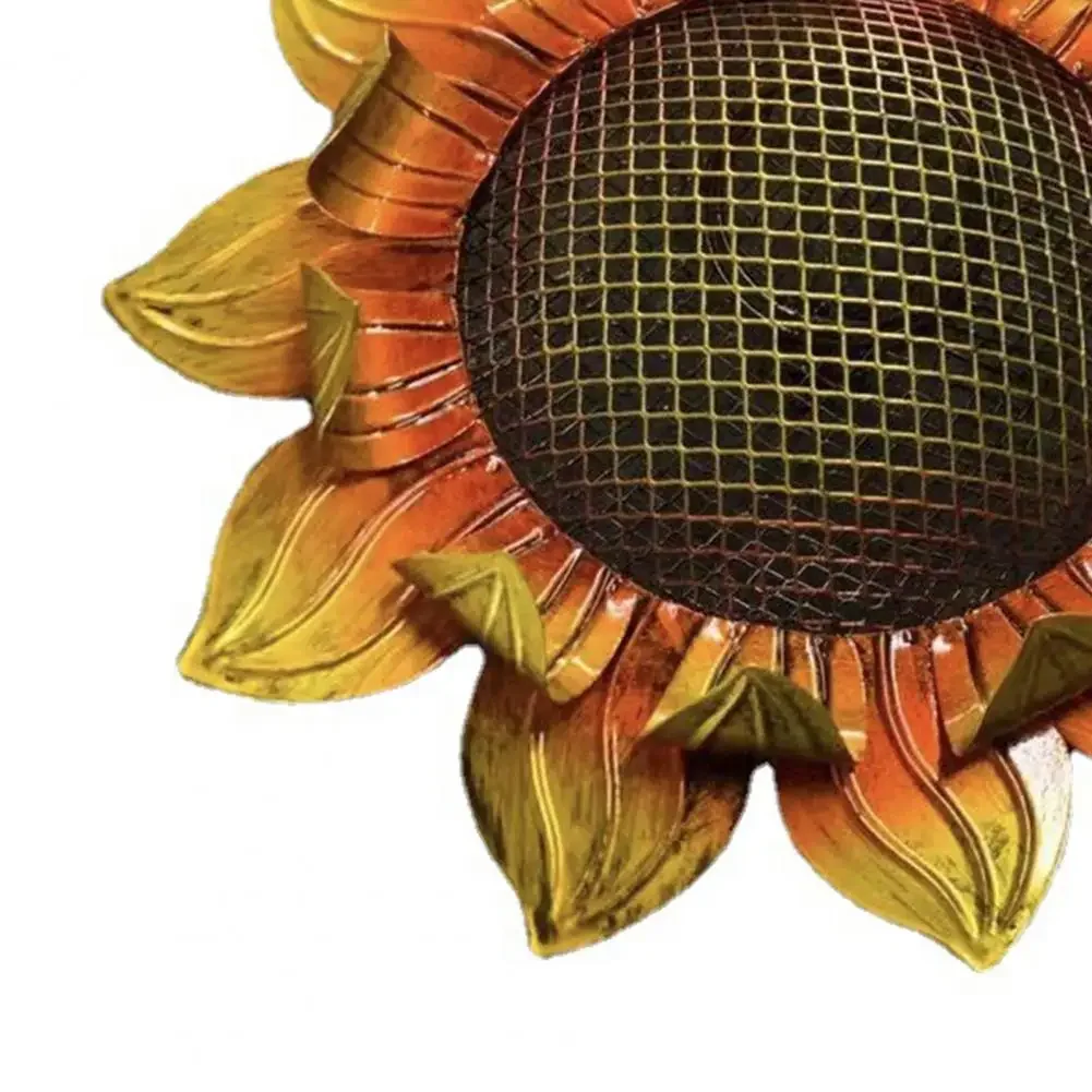 مغذيات الطيور البرية خارج الطائر الطنان معلقة تغذية الطيور البرية المعادن عباد الشمس في الهواء الطلق الطيور مربي حديقة ديكور مع هوك