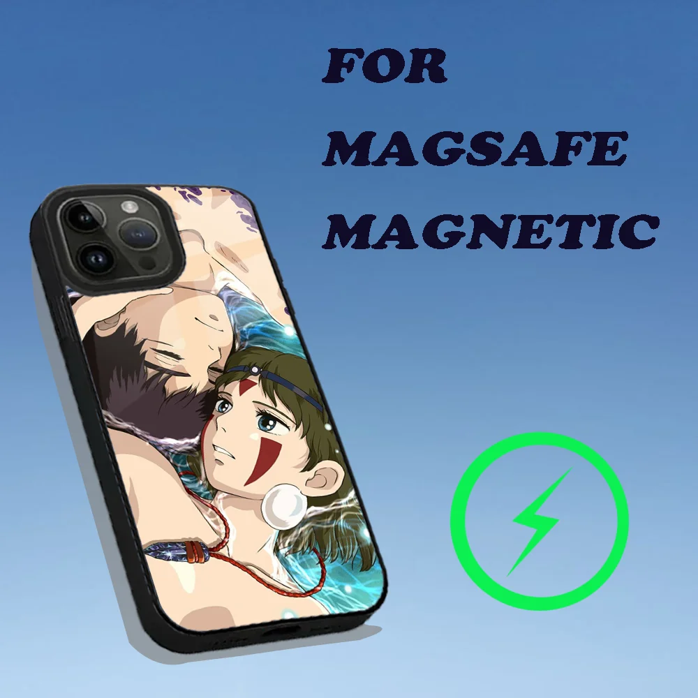 M-Mononoke H-Himes Phone Case For iPhone 16,15,14,13,12,11,Plus,Pro,Max Mini Magsafe Magnetic Wireless Charging