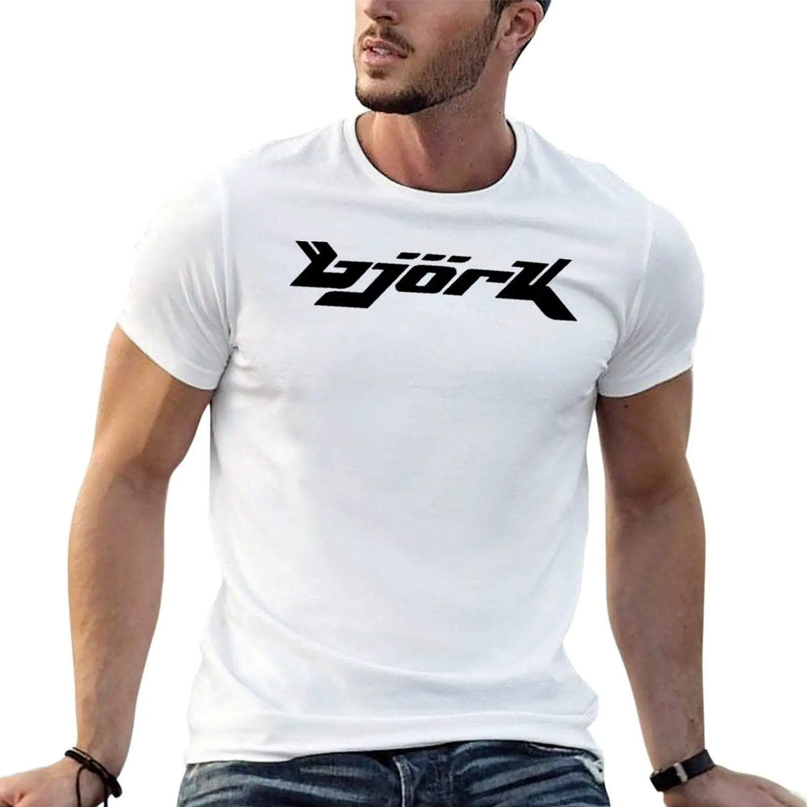 BJORK Logo T-Shirt Louboutins topping funny t shirts for men