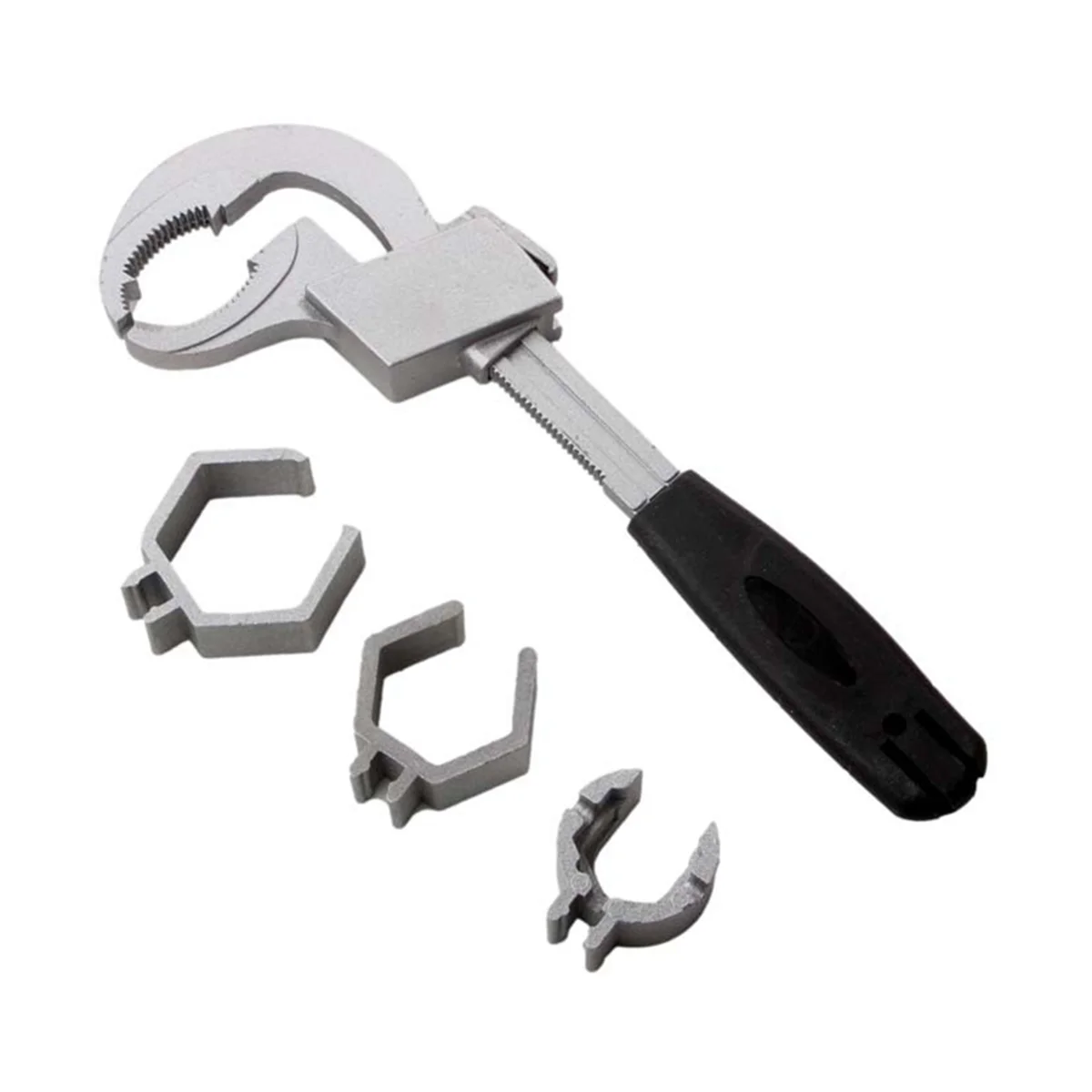 

Multi-Purpose Sink Wrench Bathroom Wrench Arc Toothed Movable Wrench Plumbing Sink Installation Tool