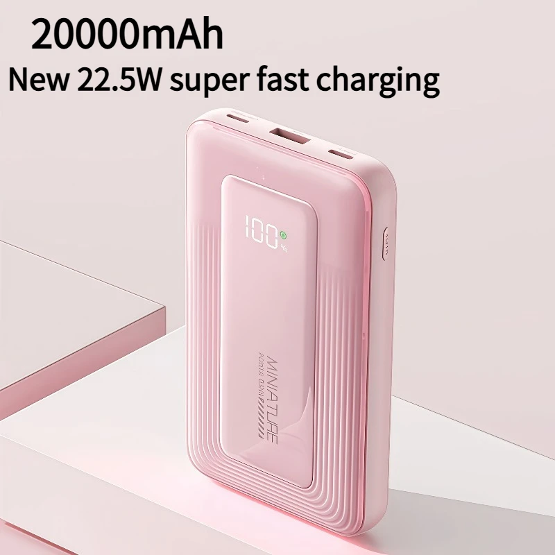 

20000 мАч, большая емкость, 22,5 Вт, сверхбыстрая зарядка, беспроводная мобильная мощность, перезаряжаемая, интерфейс USB-C, подходит для путешествий, путешествий на открытом воздухе