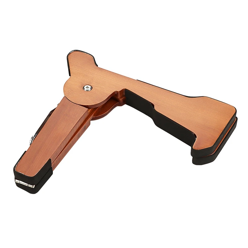 木製折りたたみ式ギターホルダー,エレキギター,アコースティック,ウクレレ,ベース用