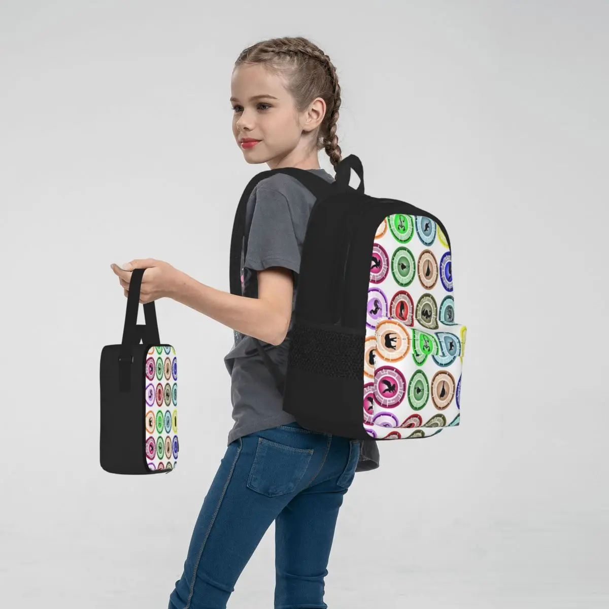 Sacos escolares para crianças, mochila, lancheira, saco de caneta, conjunto de 3 peças, mochila para estudantes, mochilas para meninos e meninas