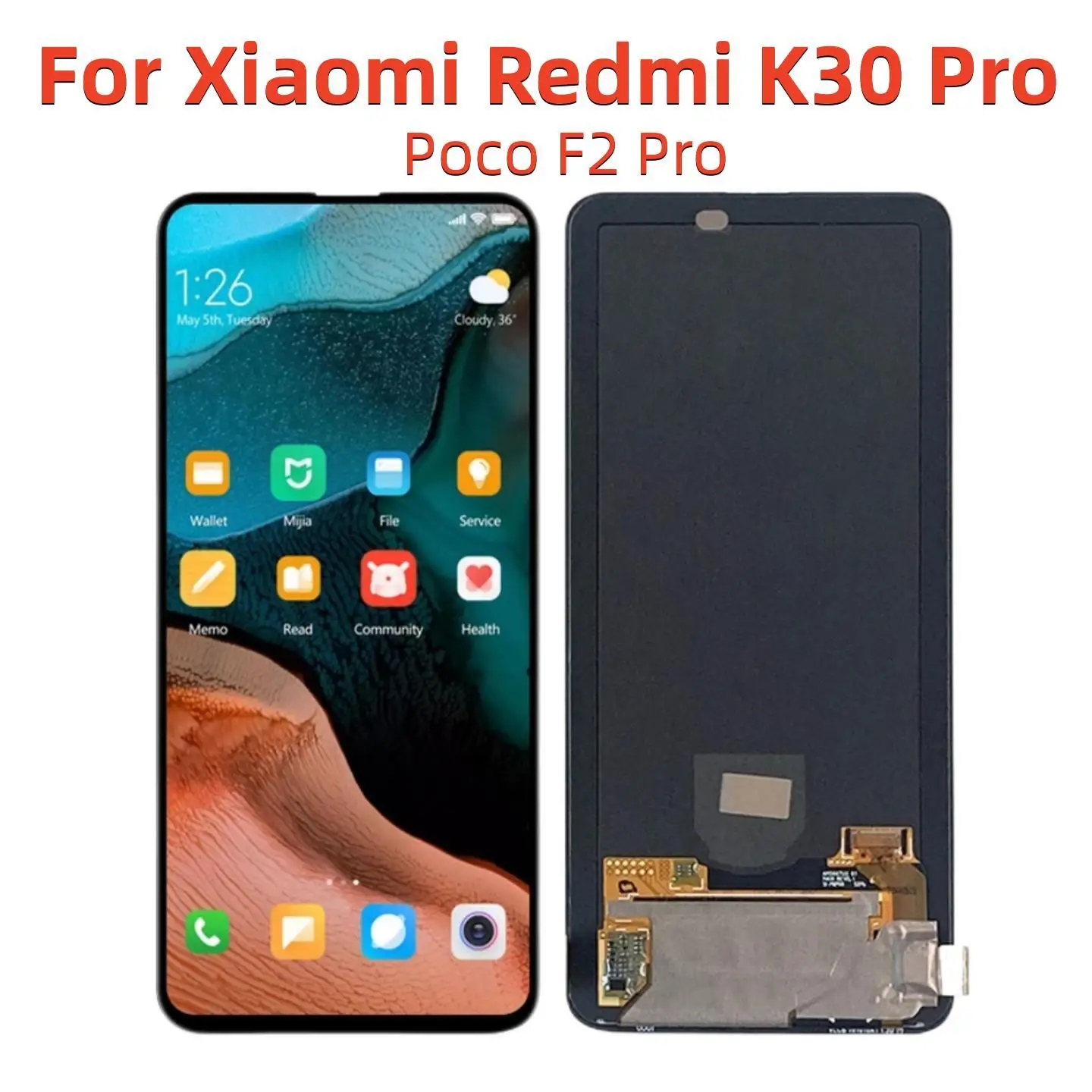 

6.67''Original Screen For Xiaomi Pocophone Poco F2 Pro LCD Display Touch Screen Digitizer Parts For Xiaomi Redmi K30 Pro Display