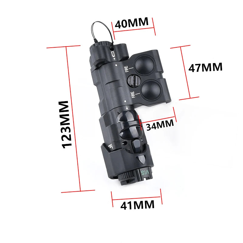 WADSN Tactical Nylon MAWL C1 Battery Case Hunting Waterproof Portable Hunting Airsoft Aiming Device Military Battery Case CR123