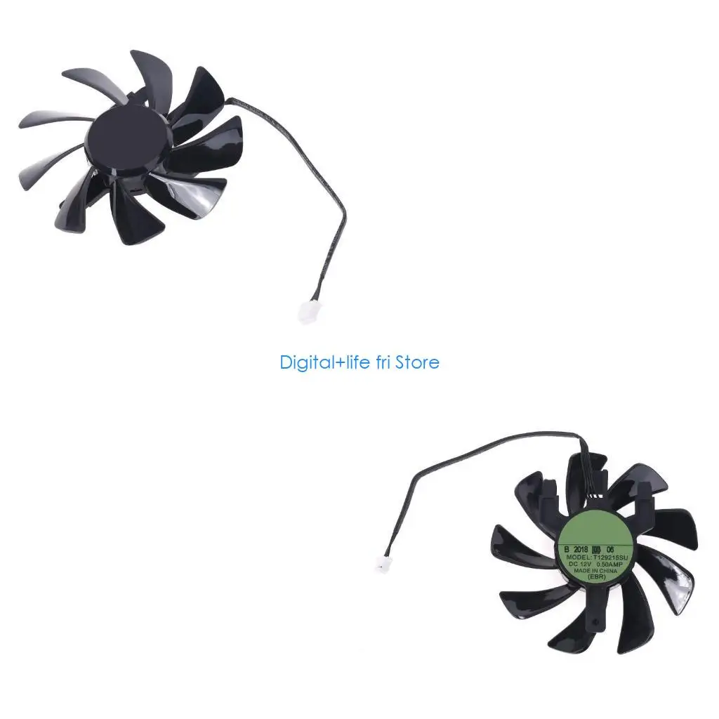 E06D T129215SU RX 570 470D GPU Cooler Video Card Fan for Sapphire Radeon ITX Graphics Cooling System