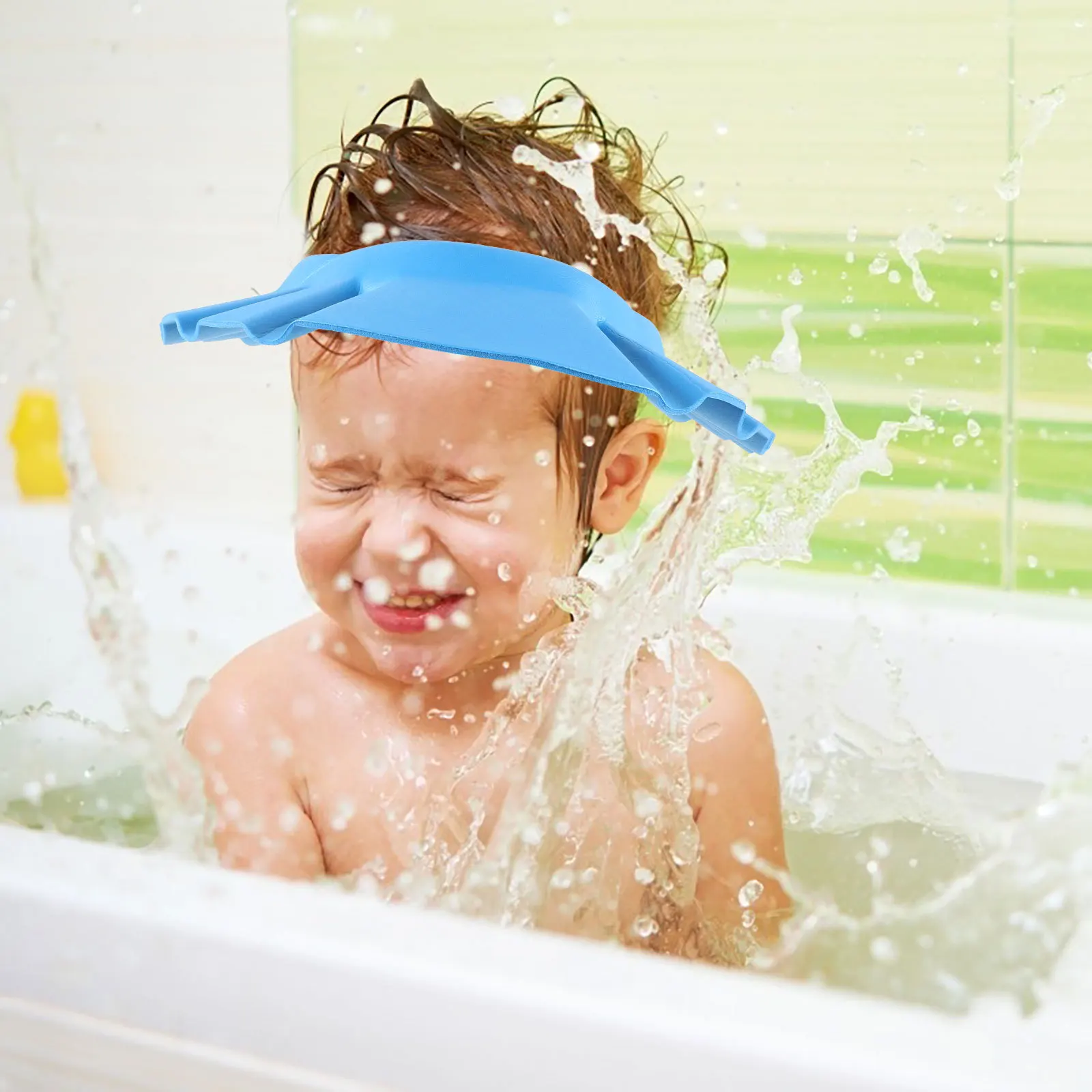 

Детская шапочка для душа, регулируемая защита для мытья волос, козырек для ванны, шапочка для душа для детей, защита для мытья волос для малышей, водонепроницаемые уши