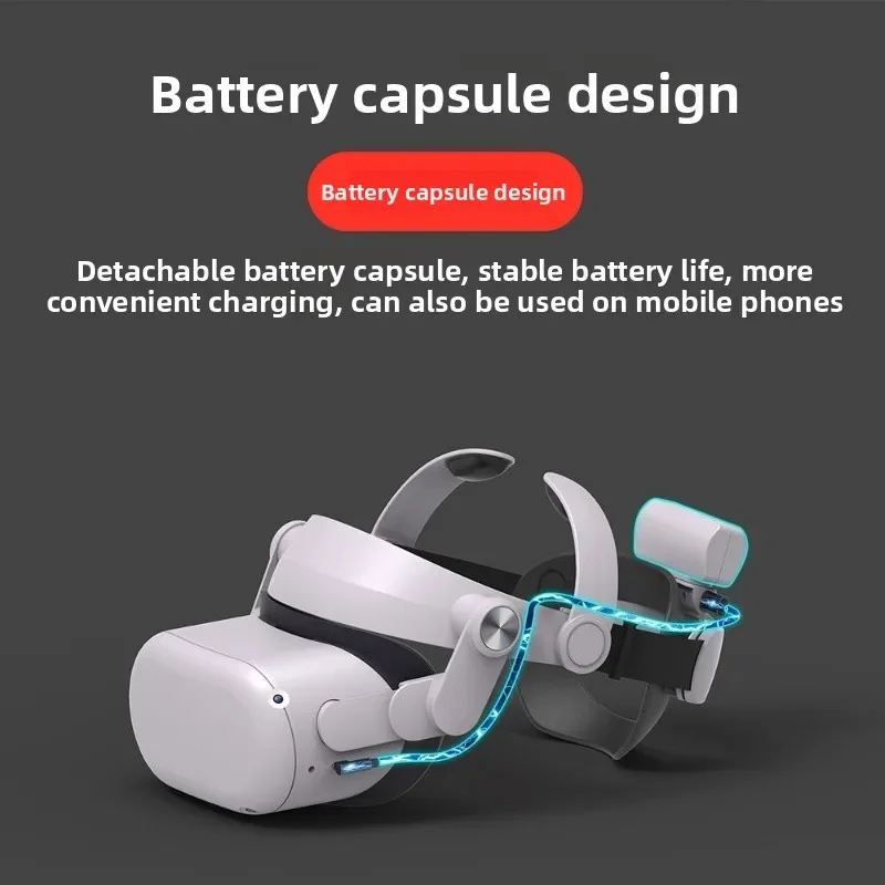 Elite headset battery life version for Meta Q2 headset comfort replaceable VR