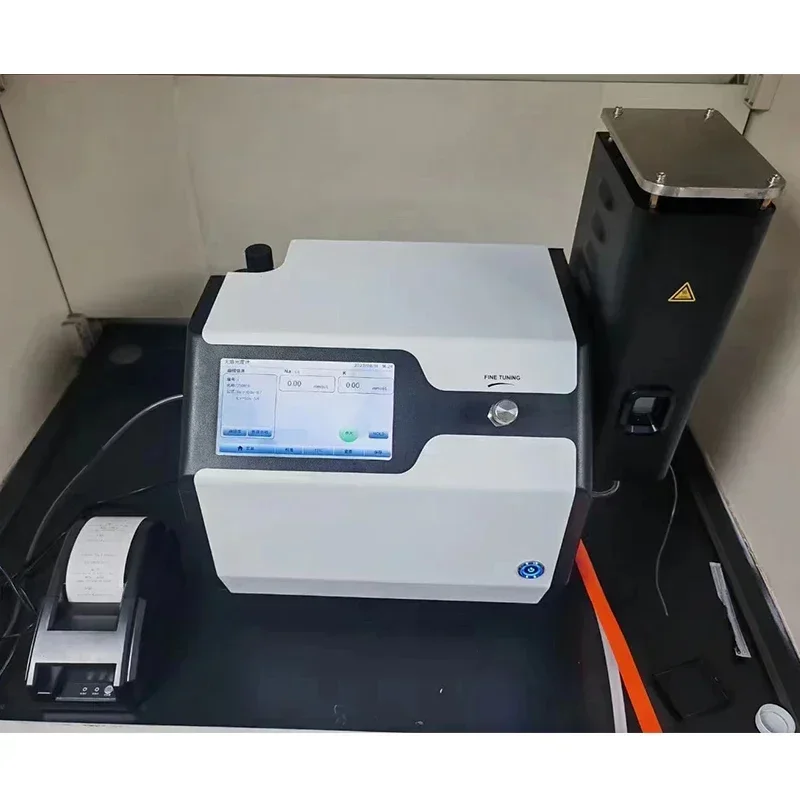 Touch Screen Metal Spectrometer FP6450 Spectrophotometer Lab Food Soil Fertilizer Cement K Na Li Ca Ba Flame Photometer