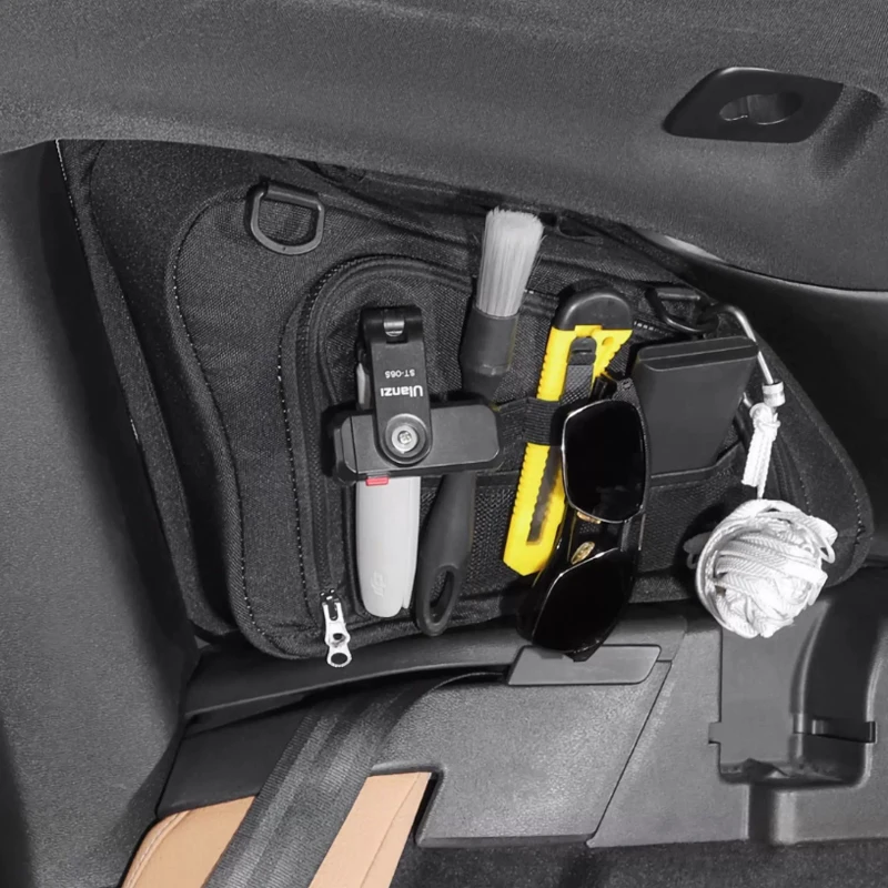 

For Volvo XC60 2018-2026 car trunk rear triangular window storage bag tool storage bag car interior decoration accessories