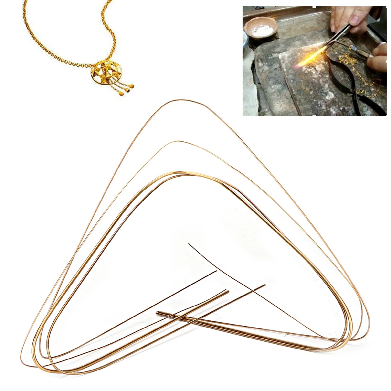 Metal Welding Wire Flexible Design Lightweight 0.5mm 0.7mm 1.0mm 1.5mm Soldering Rods Multifunctional for Jewelry Making