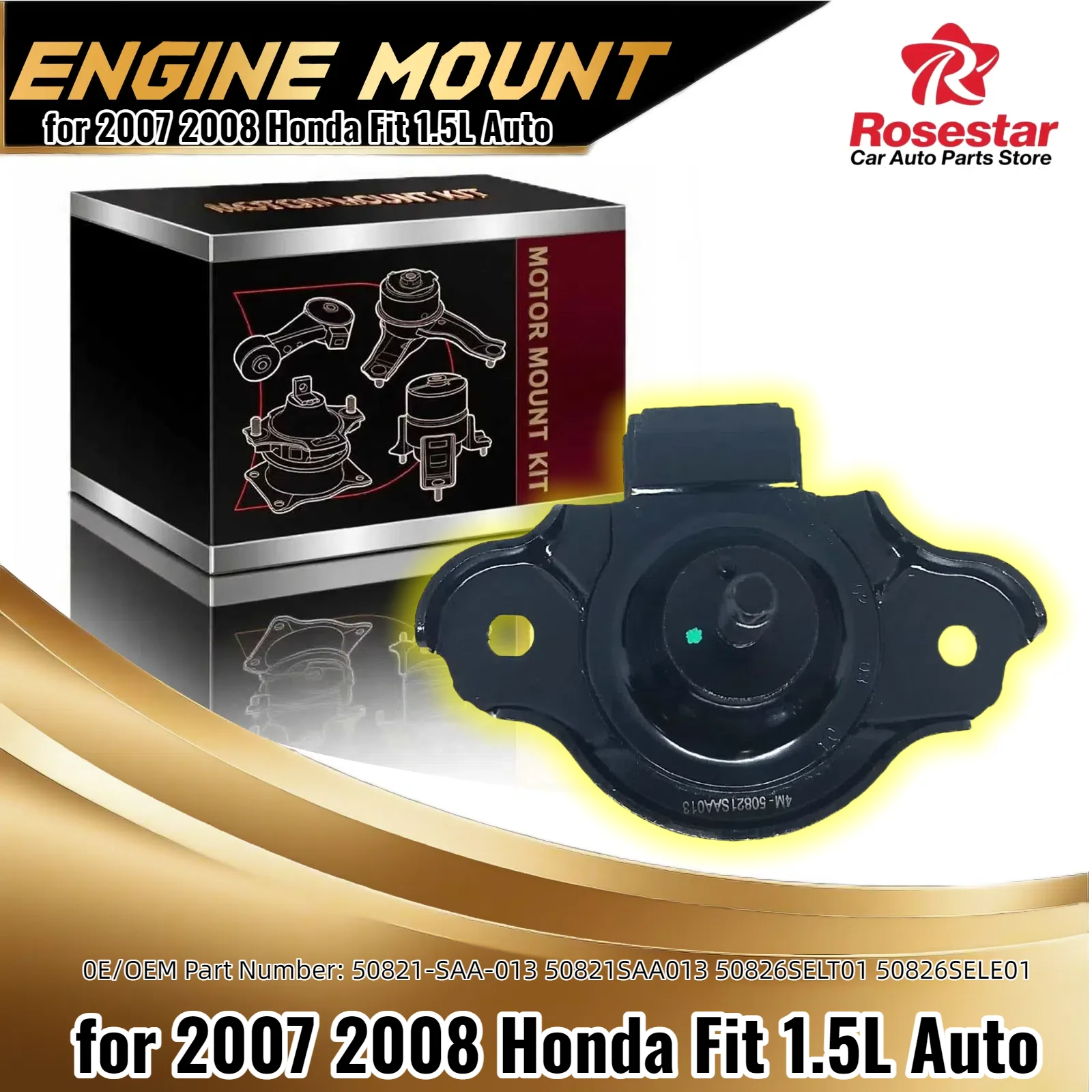 

Переднее правое крепление двигателя, 1 шт. для Honda Fit City Mobilio Jazz 1.5L 50821-SAA-013 50821SAA013