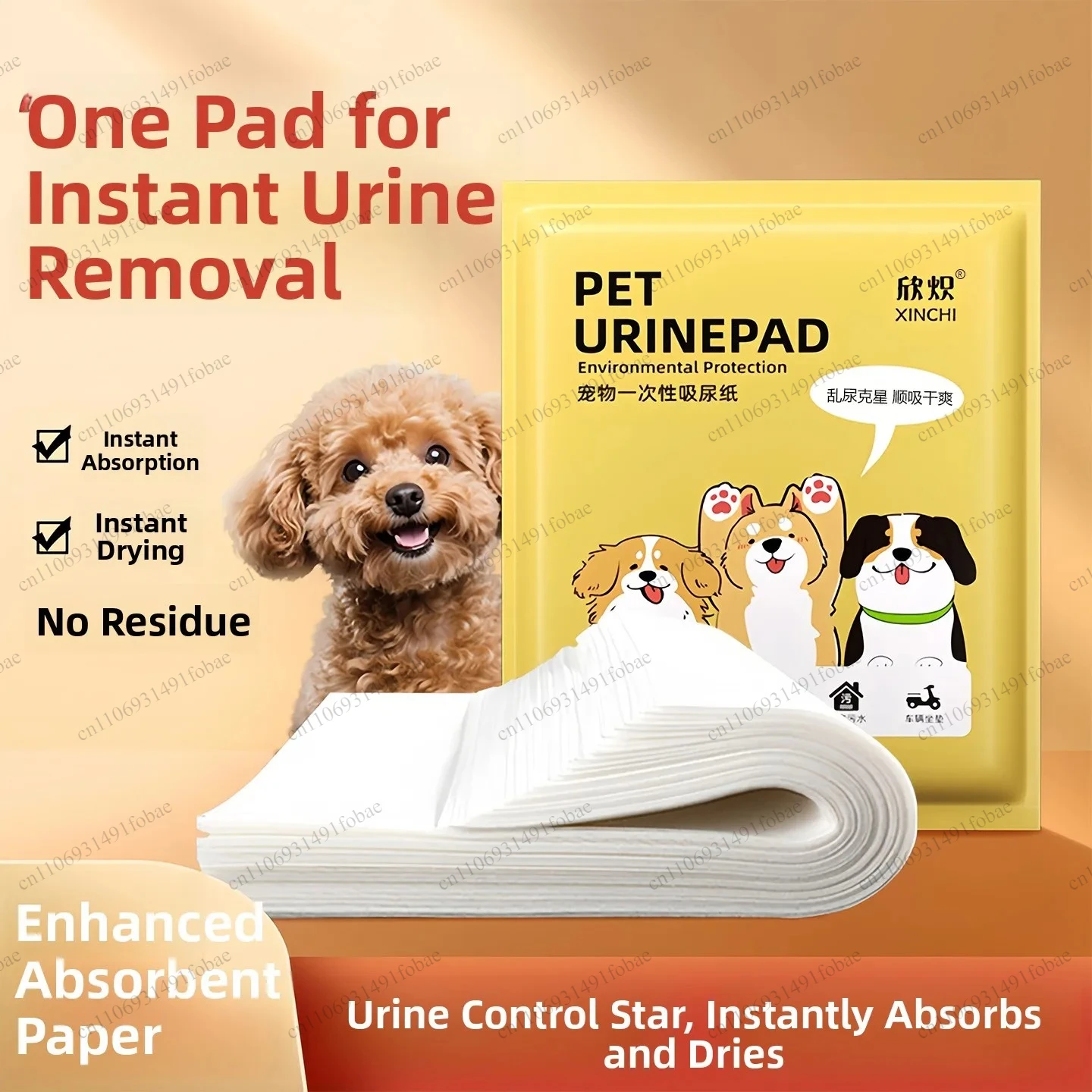Pet Urine Absorbing Paper Quick Dry Dog  Urinal Aid Disposable Non-Woven Fabric Pet Pee Pad Physical Adsorption Wrap