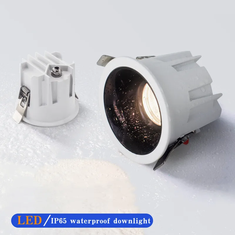 

LED waterproof spotlight Bathroom kitchen toilet ceiling downlight IP65 waterproof, anti-fog and moisture-proof home lighting 7W