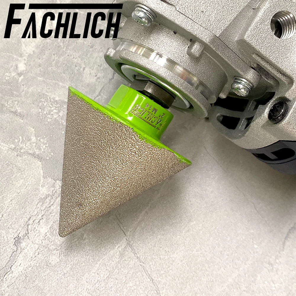 FACHLICH 1pc Dia35mm Diamond Chamfer Bits Milling Tile M14 Thread Marble Ceramic Enlarge Hole Opener Angle Grinder Taper Tools