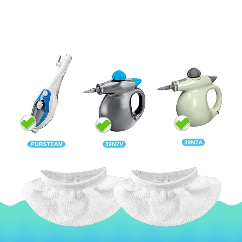 8 Pack Steam Mop Pads For Handheld Steam Cleaner,For Bissell Steam Shot, Wagner, Pursteam,Mcculloch,Dupray,Comforday