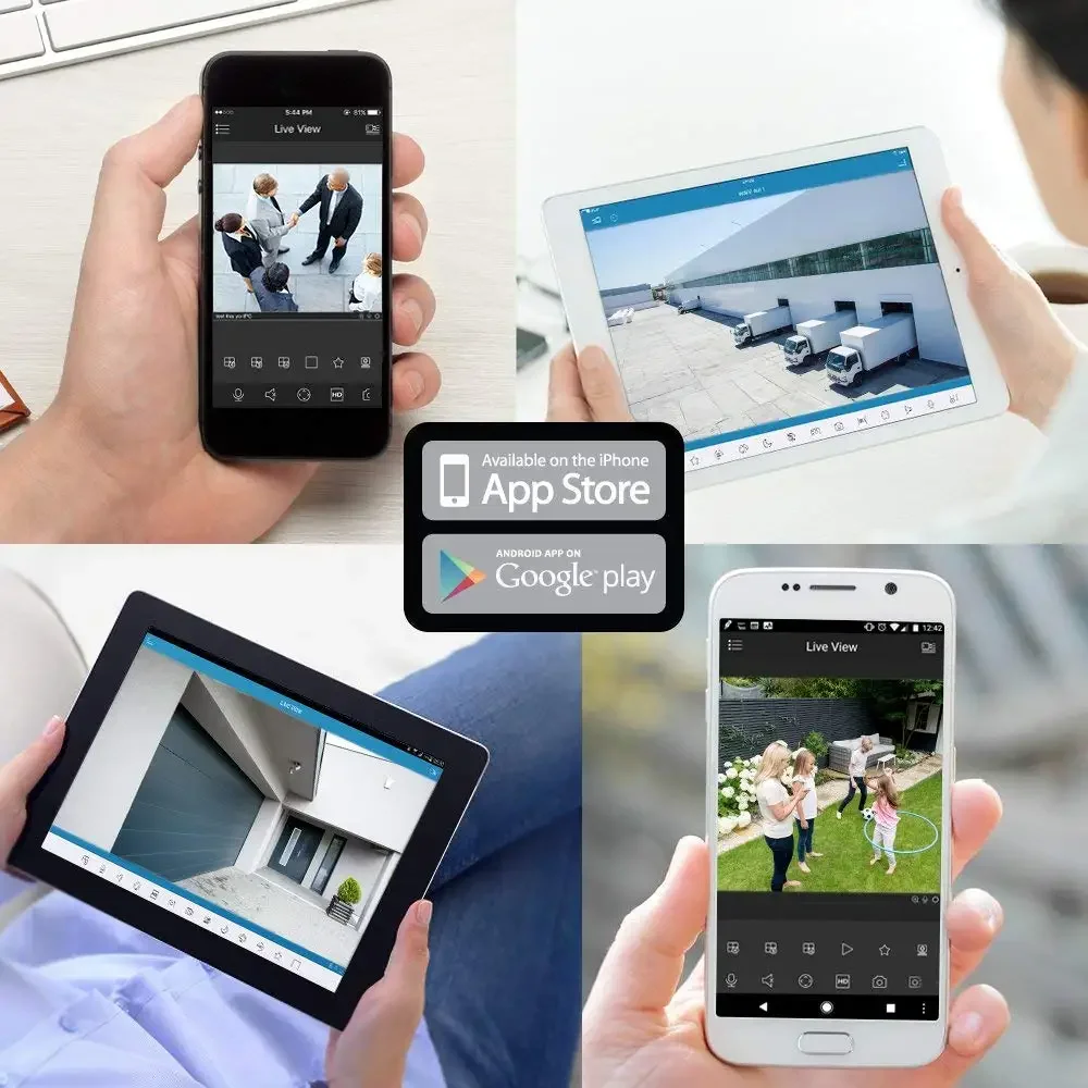 كاميرا مراقبة YCX 5MP PoE 2560x1920 كاميرا IP فائقة الدقة، رؤية ليلية EXIR بطول 75 قدم، ضغط فيديو H.265+ #5