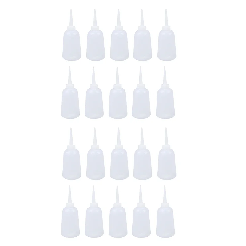 

20X Clear White Plastic Sauce Oil Liquid Dispensing Squeeze Bottle 300Ml
