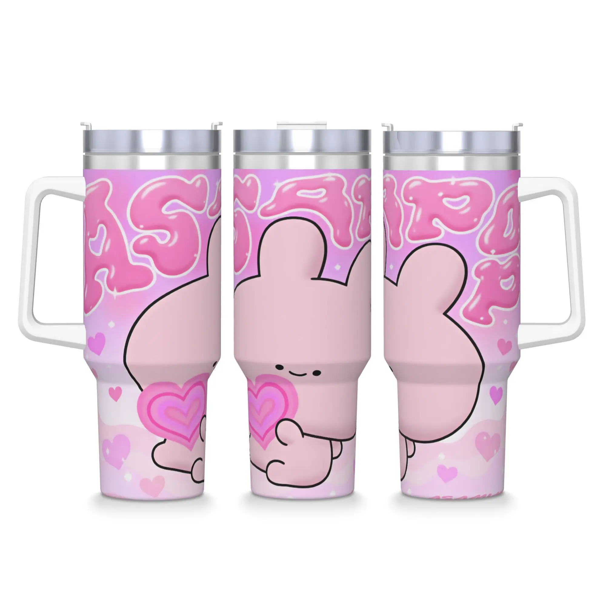 Stainless Steel Tumbler A-Asamimichans Coffee Mug  Heat Preservation Cold and Hot Car Mugs Driving Graphic Water Bottle