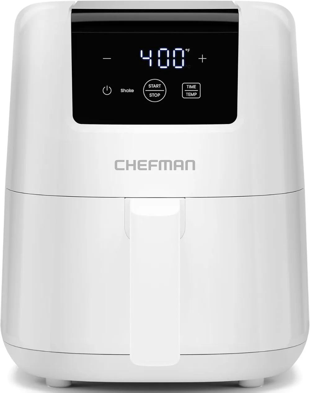 

2-Quart Mini Air Fryer - Compact Air Fryer with Nonstick and Dishwasher-safe Basket, Digital Timer and Shake Reminder - White