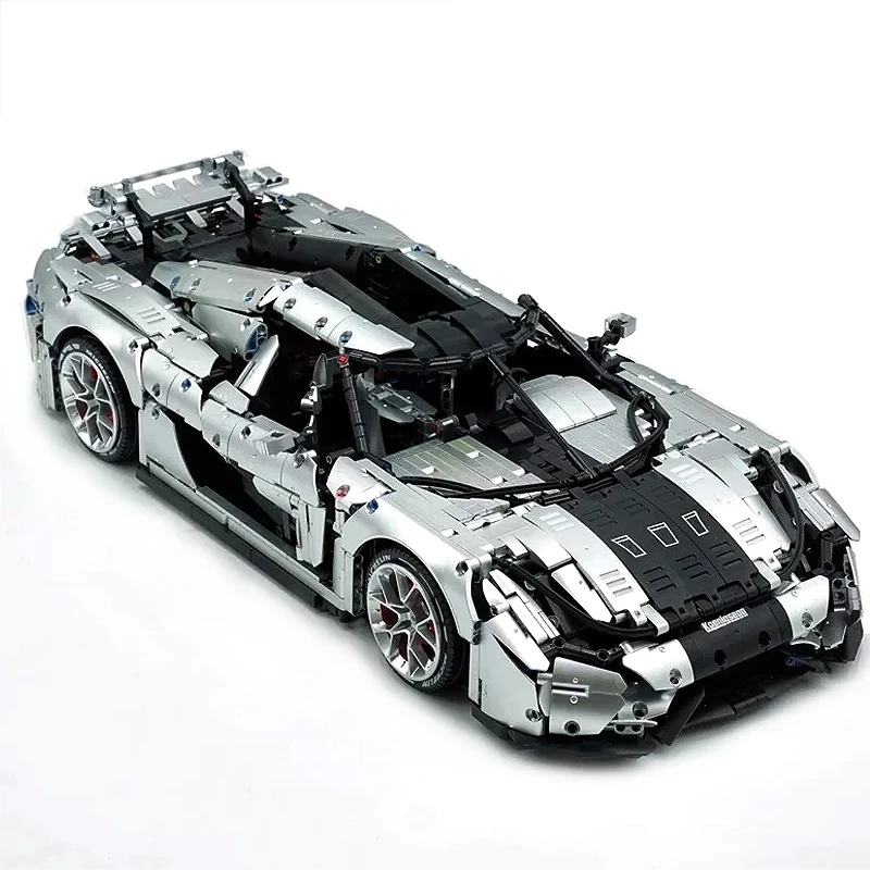 New T010S Technical Super Sports Racing Car Hypercar Model Building Blocks Bricks Educational Puzzle DIY Toys Birthday Gifts Kid