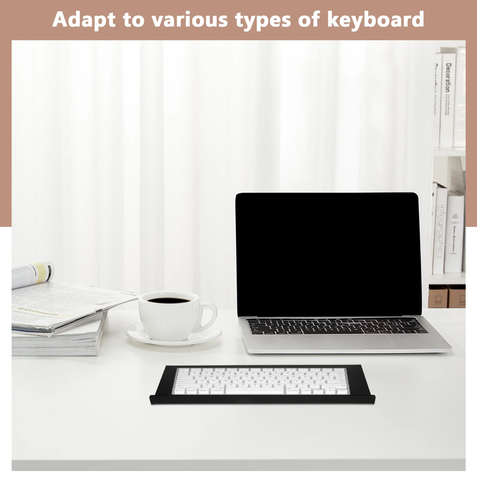 

Adjustable Tilt Keyboard Stand Acrylic Riser for Computer Desk Office Ergonomic Holder Gaming Setup Supplies 3.00X14.00X7.00cm