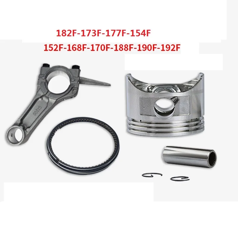 

Gasoline Engine Piston kit and Connecting rod for Generator pump kolben 152F 154F 168F 170F 173F 177F 188F 190F 192F 182F Conrod