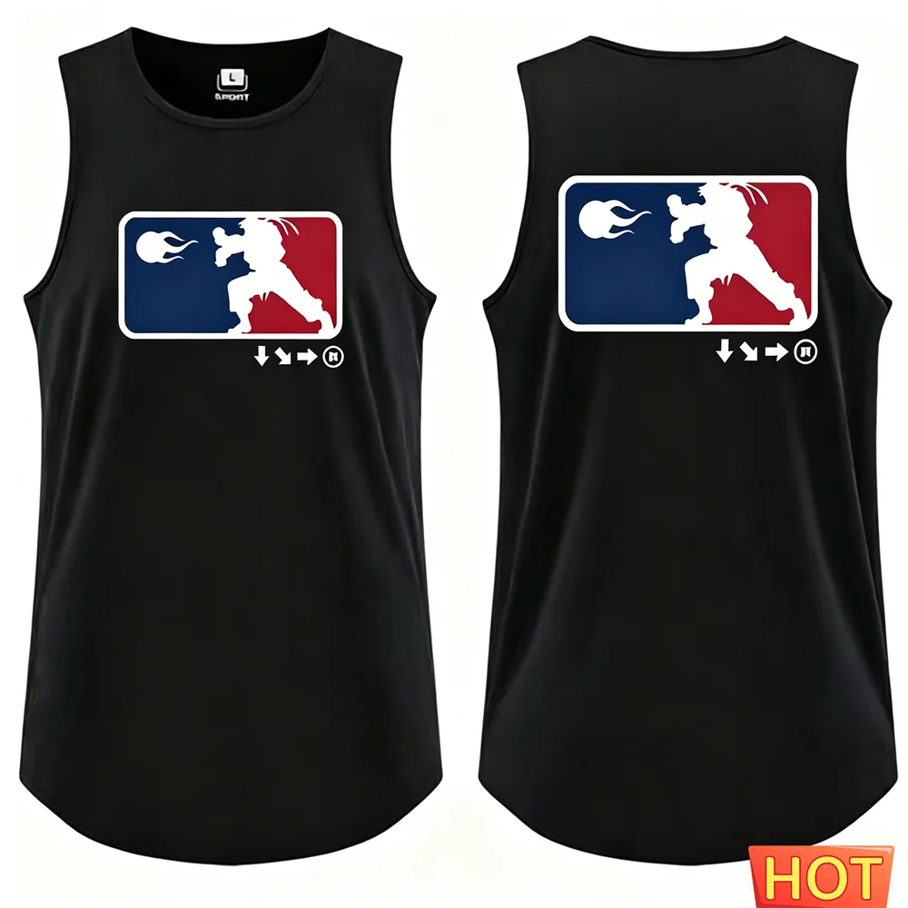 Anime Basketball Herren ärmelloses T-Shirt mit Rundhalsausschnitt, atmungsaktiv, lässig, Herren-Basketballtrikot, Herrenbekleidung, Oberteile, Basketballweste