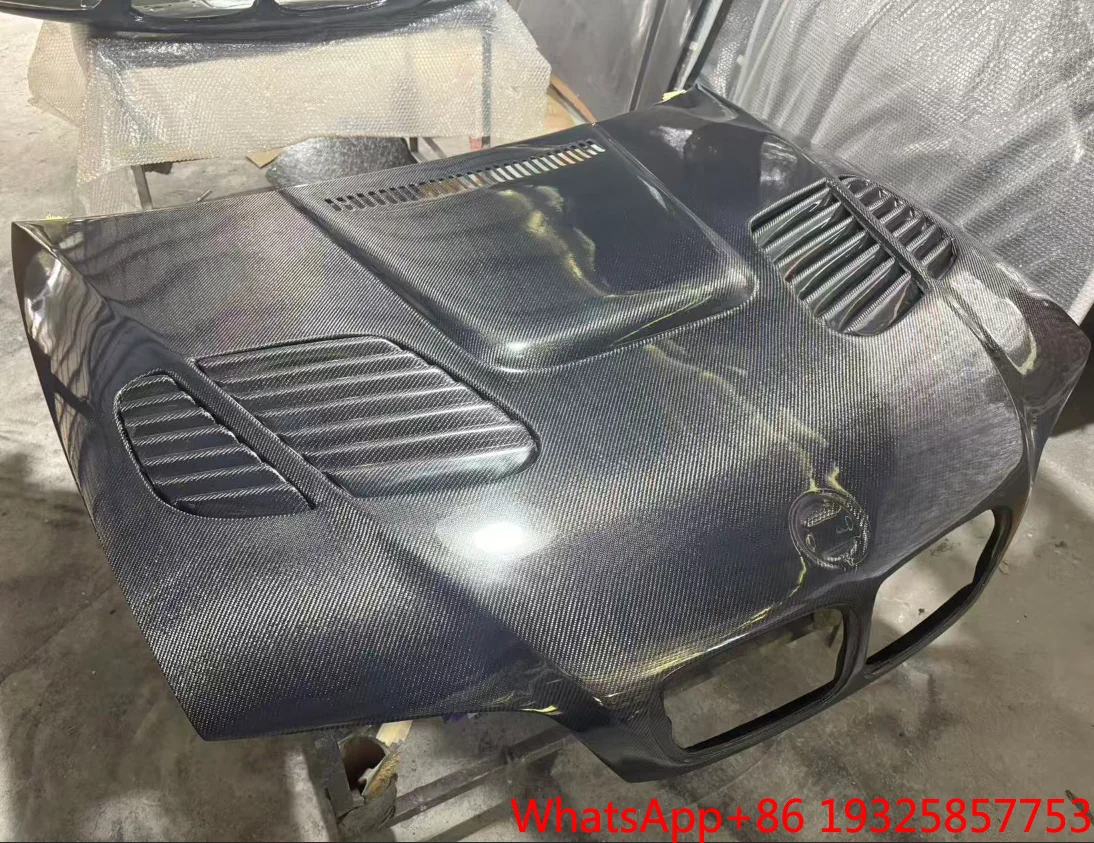 Simplified Version STYLE CARBON FIBER ENGINE HOOD BONNET for  3 SERIES E46 2D 4D BODY KIT