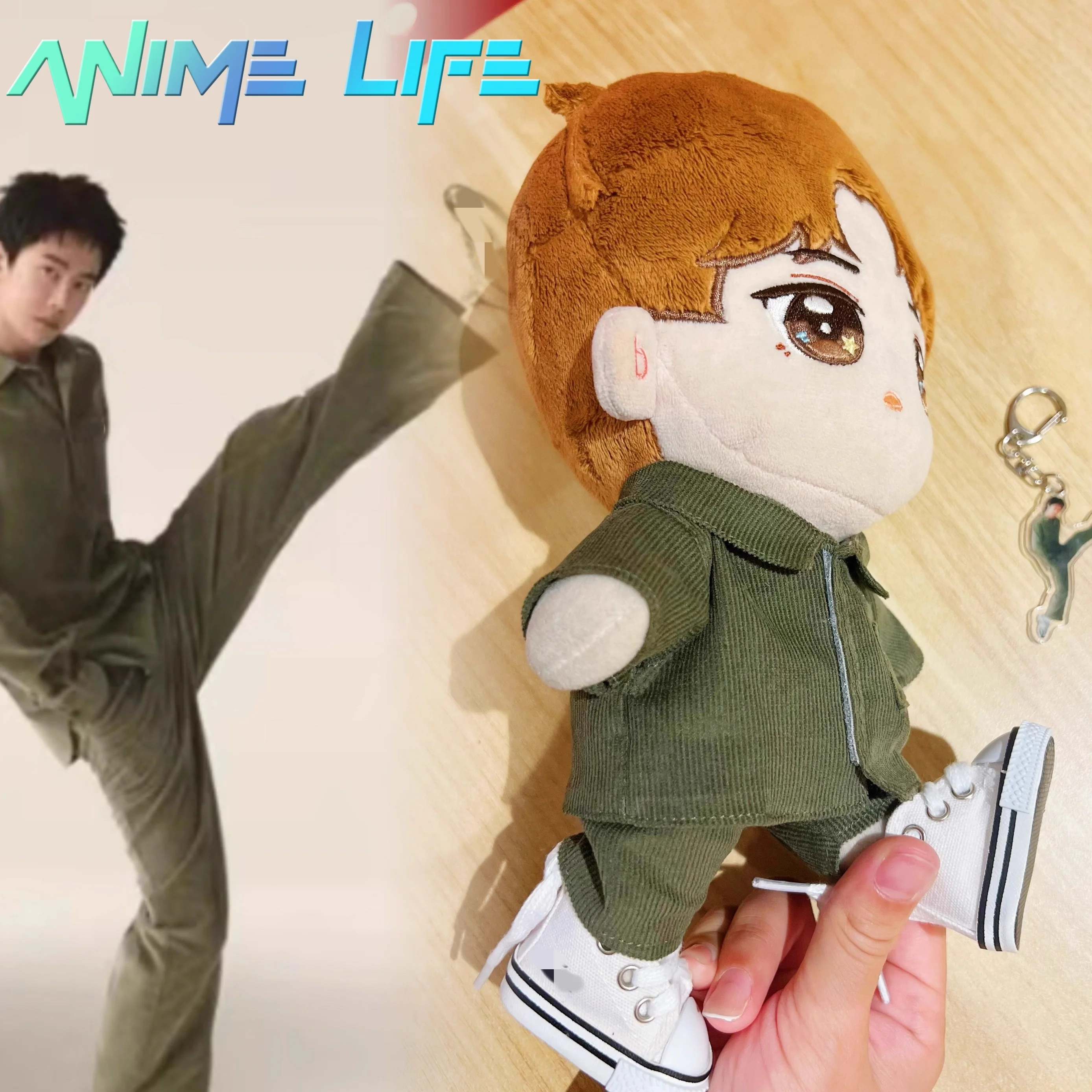 

Wang Yibo Idol Star Fashion Green Suit For 10cm 15cm 20cm Doll Toy Clothes Dress Up Cosplay Original MDZS