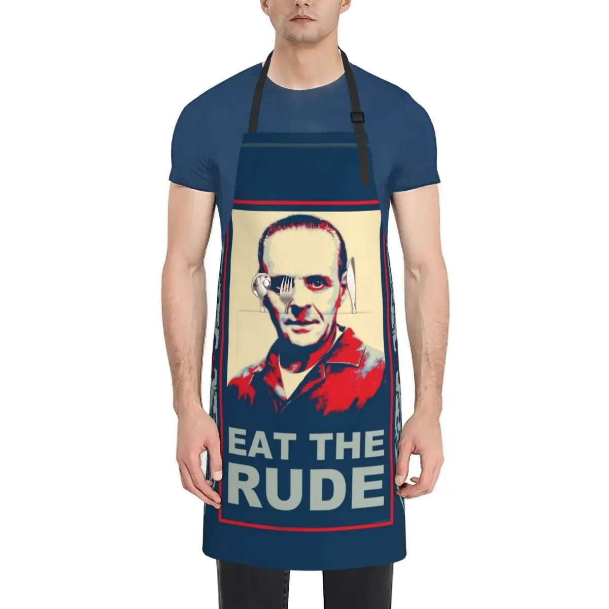 

Movie Hannibal Eat the Rude Moth Design Apron Kitchen Supplies Women's Home Clothes christmas 2024 Apron