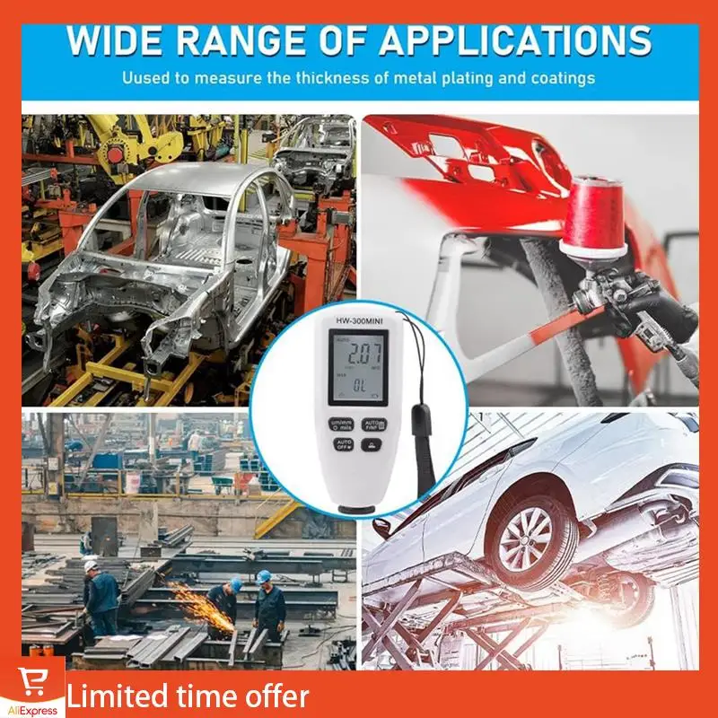 

Fresh 1 PCS White Paint Thickness Gauge Digital Meter Thickness Gauge Tester For Automotive Coating