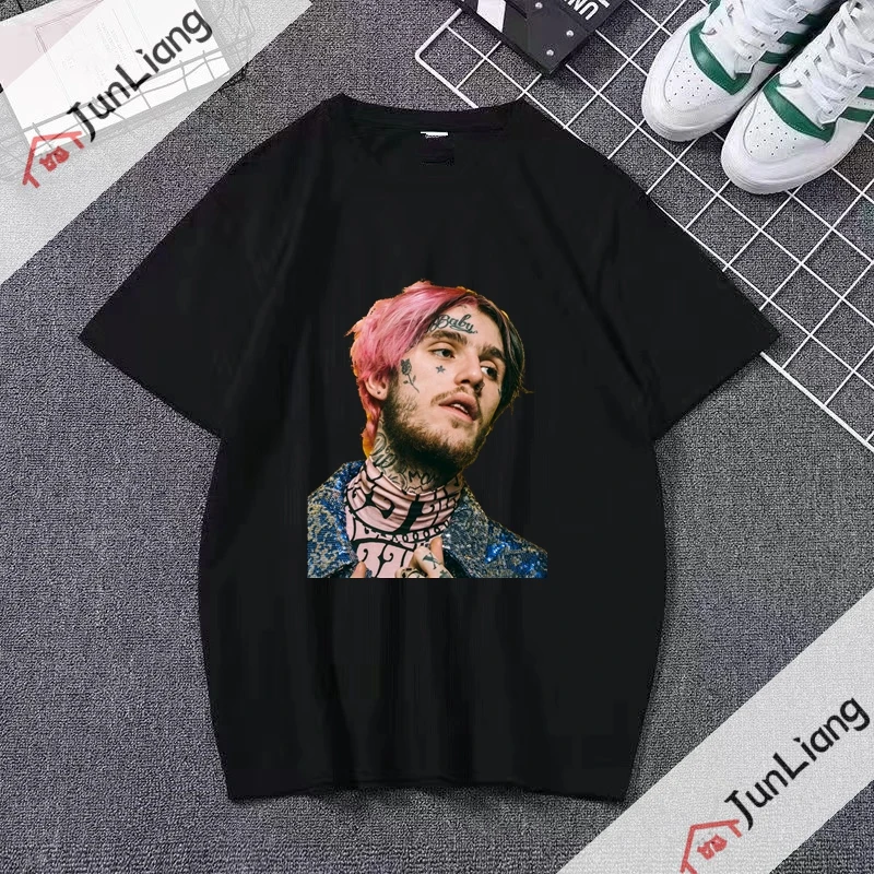 Kurzarm Modedesign Fans Männer Kleidung Lil Peep Shirt Hip Hop Rap gedruckt T-Shirt Streetwear Harajuku Top Y2K übergroß