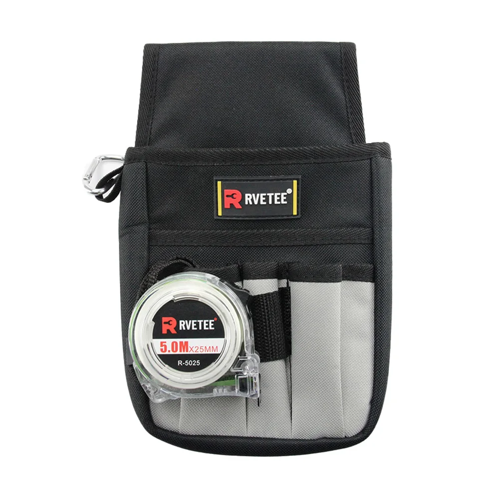 حقيبة حزام أدوات محمولة من RVETEE مع حلقة تسلق بخطاف لأدوات الكهربائي منظم حقيبة أدوات حقيبة صيد هدية للرجال #6