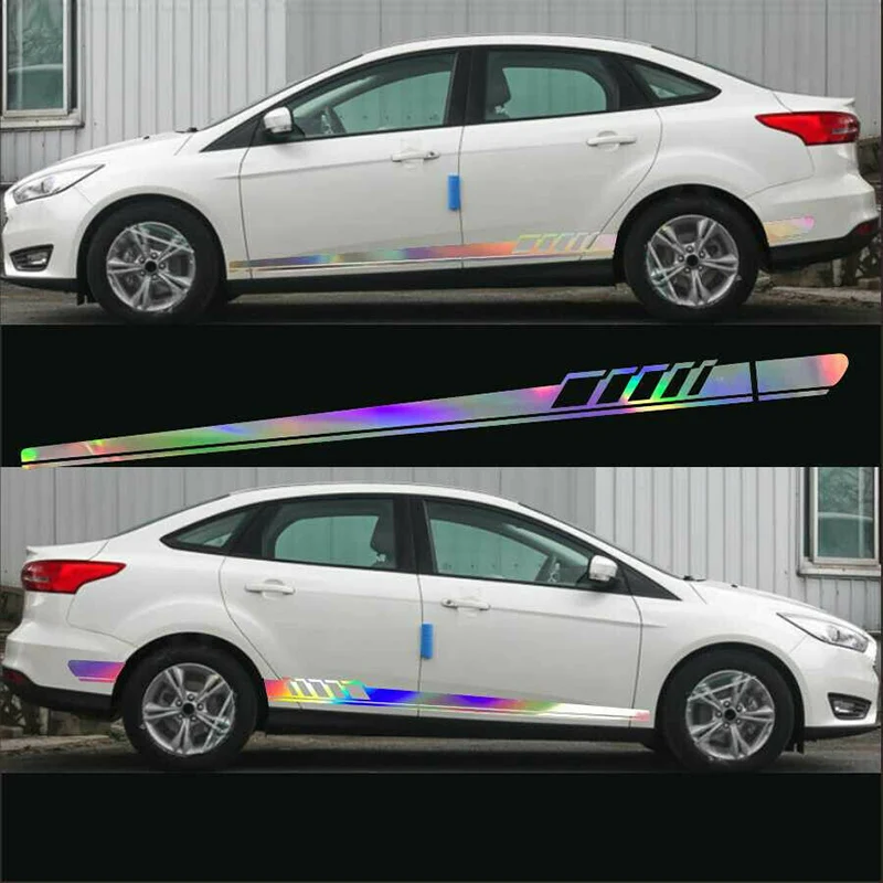 Graphics Car decal sticker Long Decal Quality Reflective Sticker Stripe Vinyl Automobile Both side Car stickers