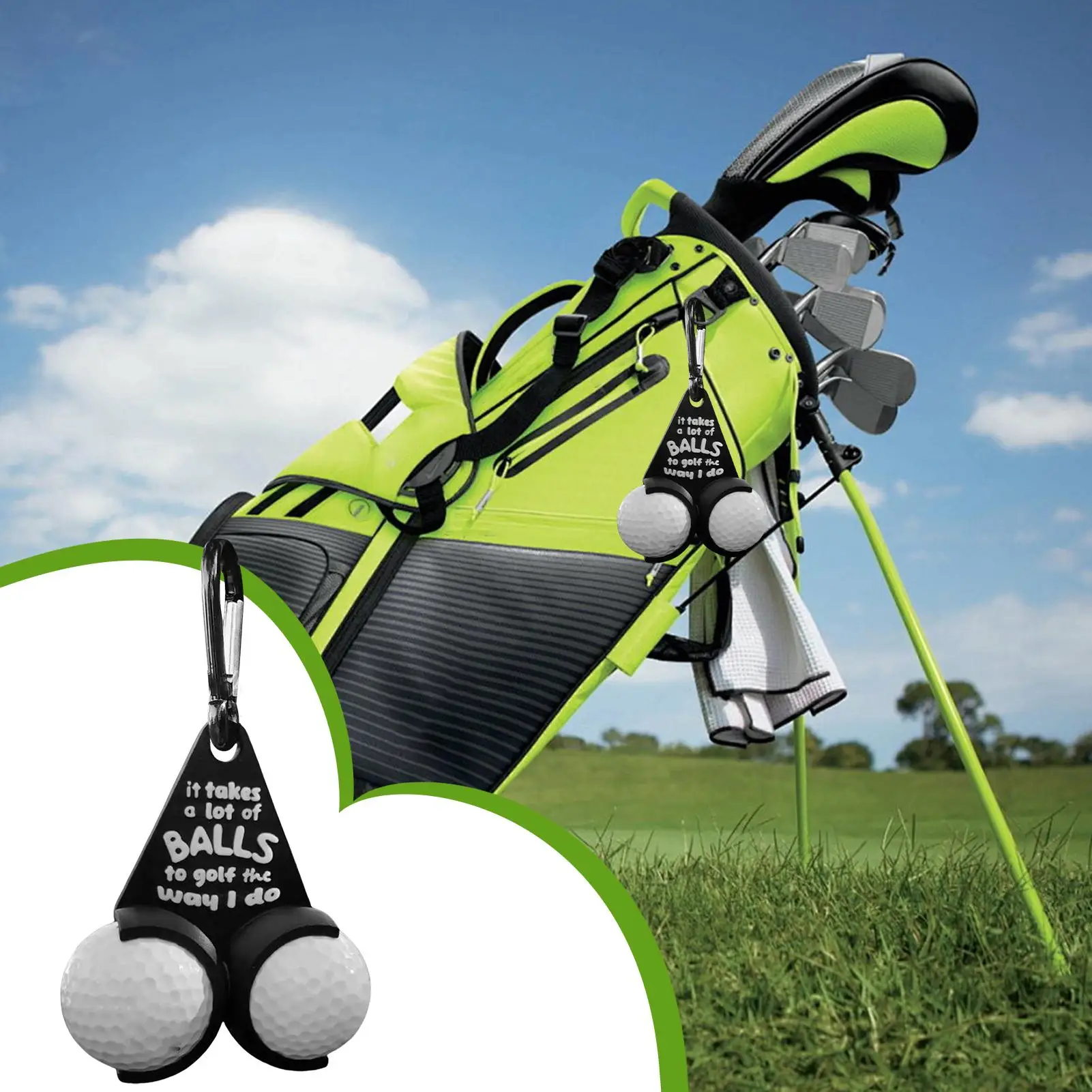 Funny Golf Ball Holder Stable Portable Holder Small Golf Ball Rack for Desk Office Home Travel Outdoor Tournament Practice