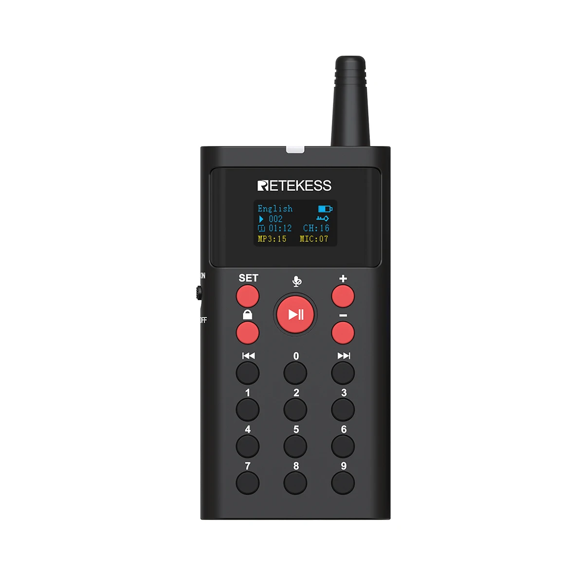 Retekess TT127 Drahtloses Reiseleitersystem Radio-Selbstbedienung On-Demand-GPS-Leitfonsystem für malerische Bereiche Museumskunsttentoonstellung – Detail 11